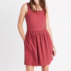 Madewell Apron Bow-Back Dress